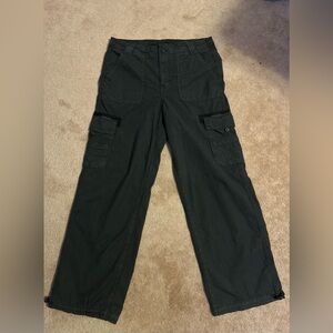 American Eagle Outfitters Stretch Baggy Cargo Jogger Pants Size 10 Regular